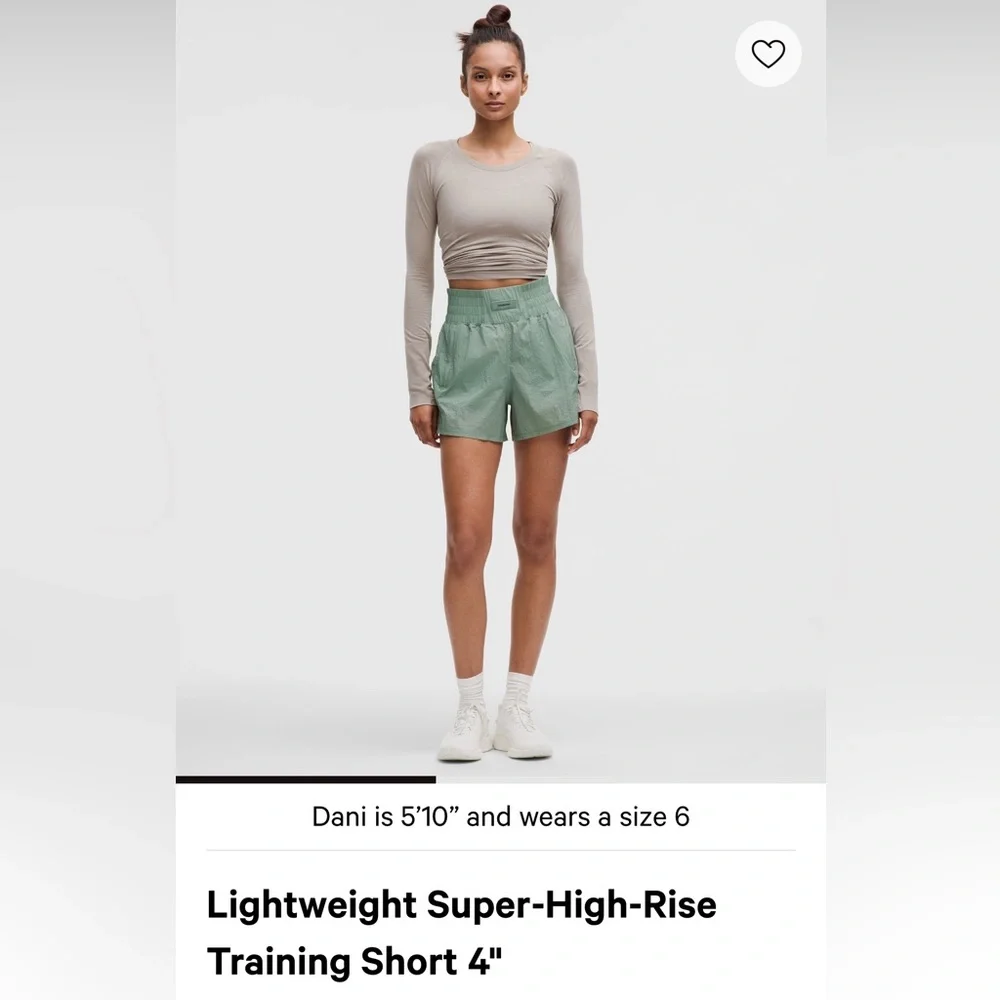 Lululemon Lightweight SHR Training Short 4" sz 6 Crater Blue - Picture 4 of 5